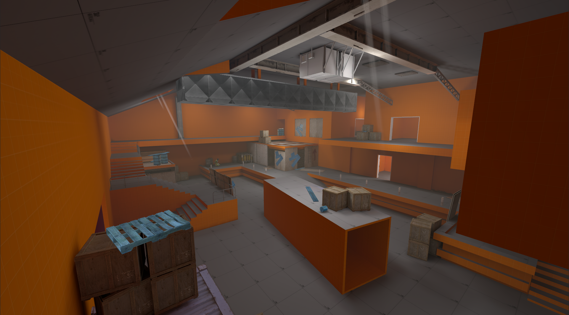 Interior of the warehouse