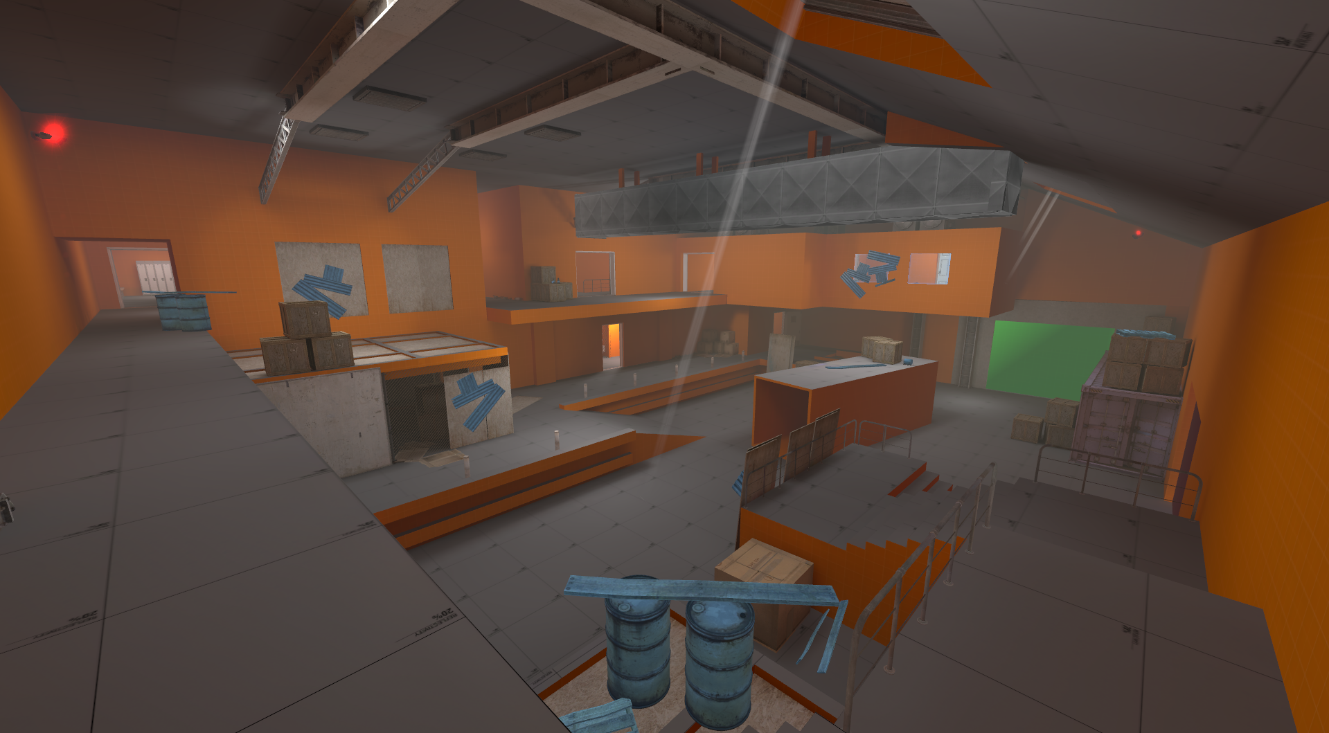 Main warehouse combat space from another angle