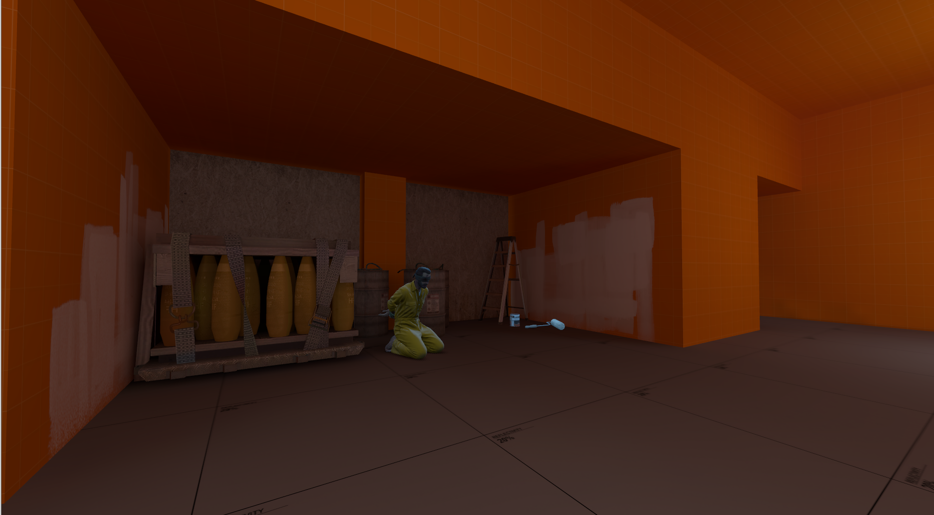 Hostage area in the current de_Shed blockout