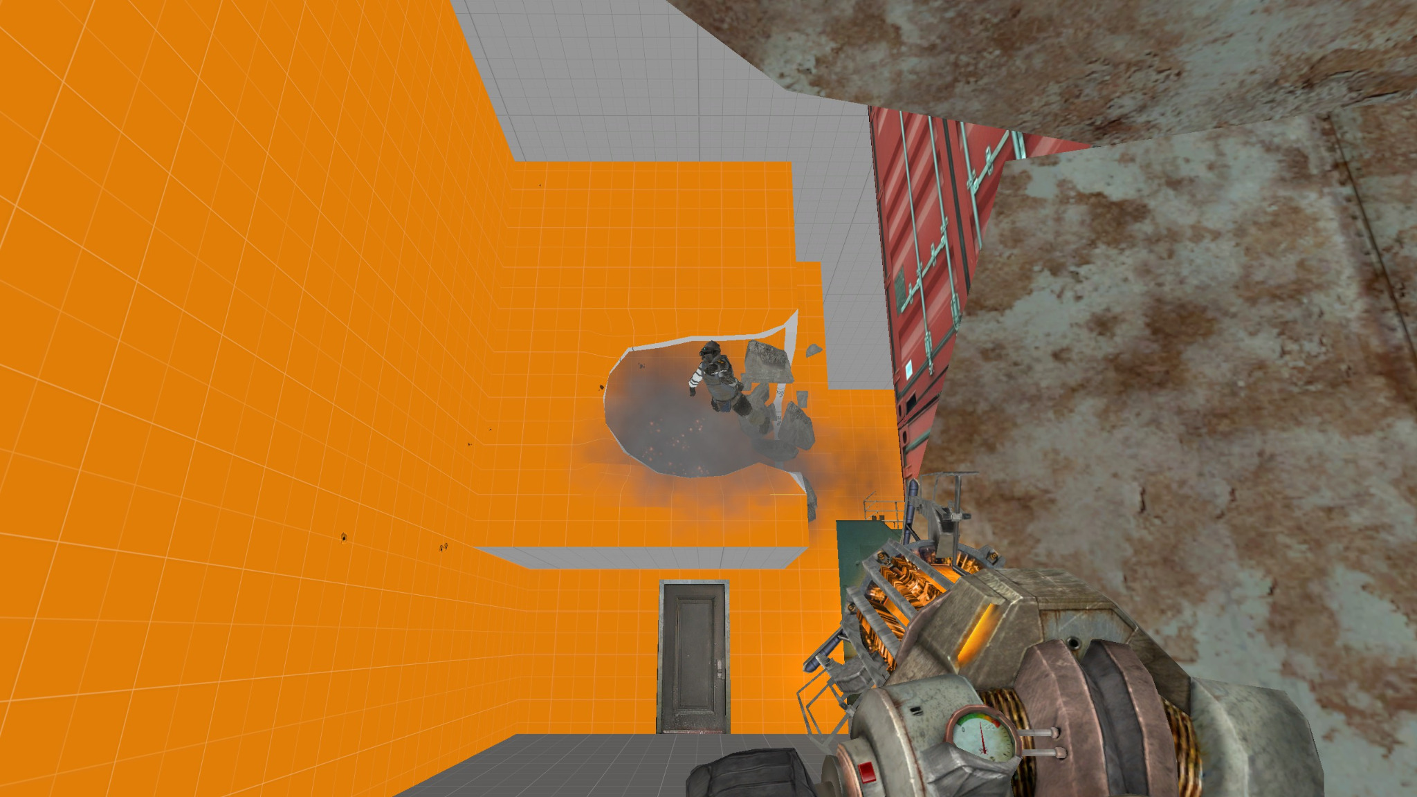 Gravity Gun interaction in the combat space