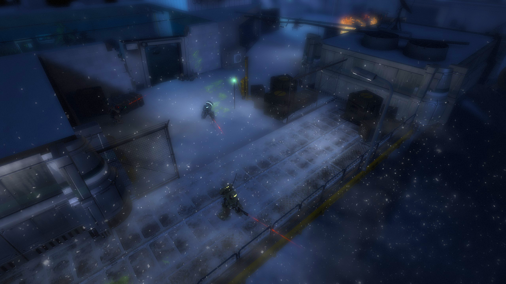 Exterior snowy facility overview