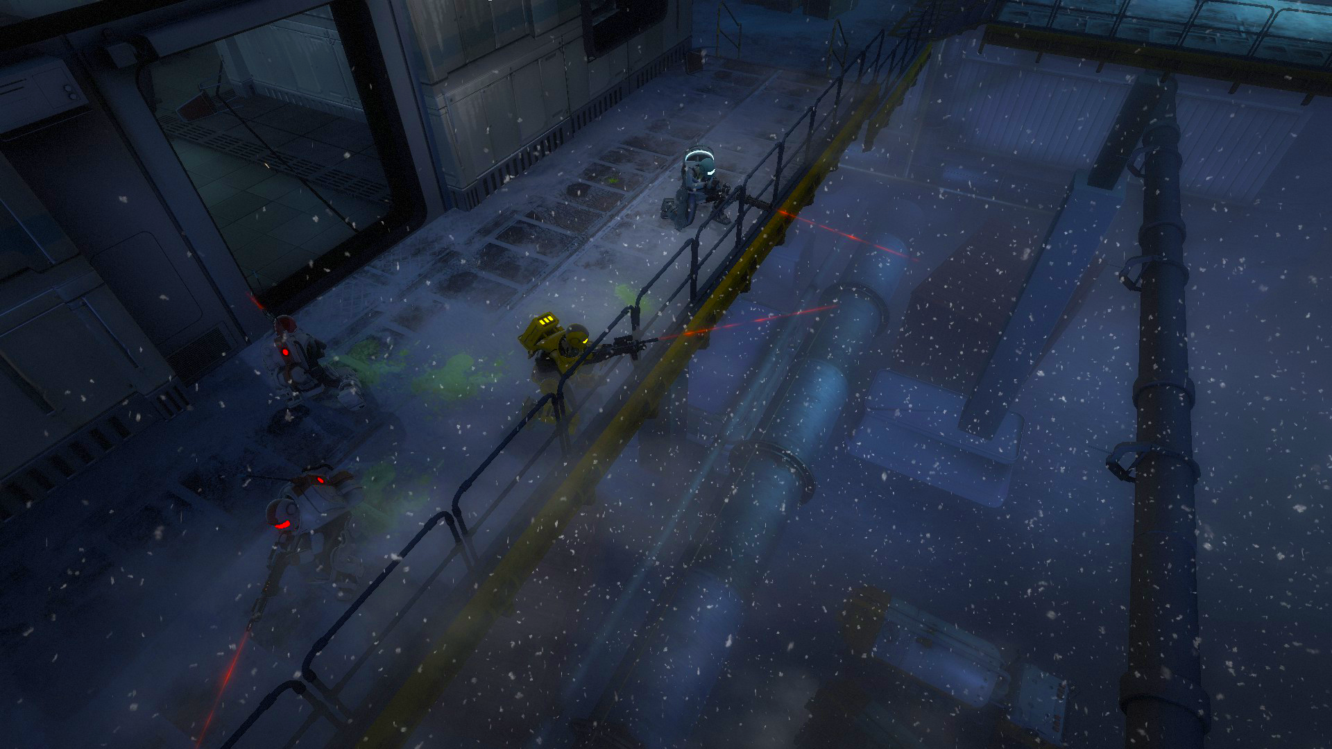 Snow bridge traversal section
