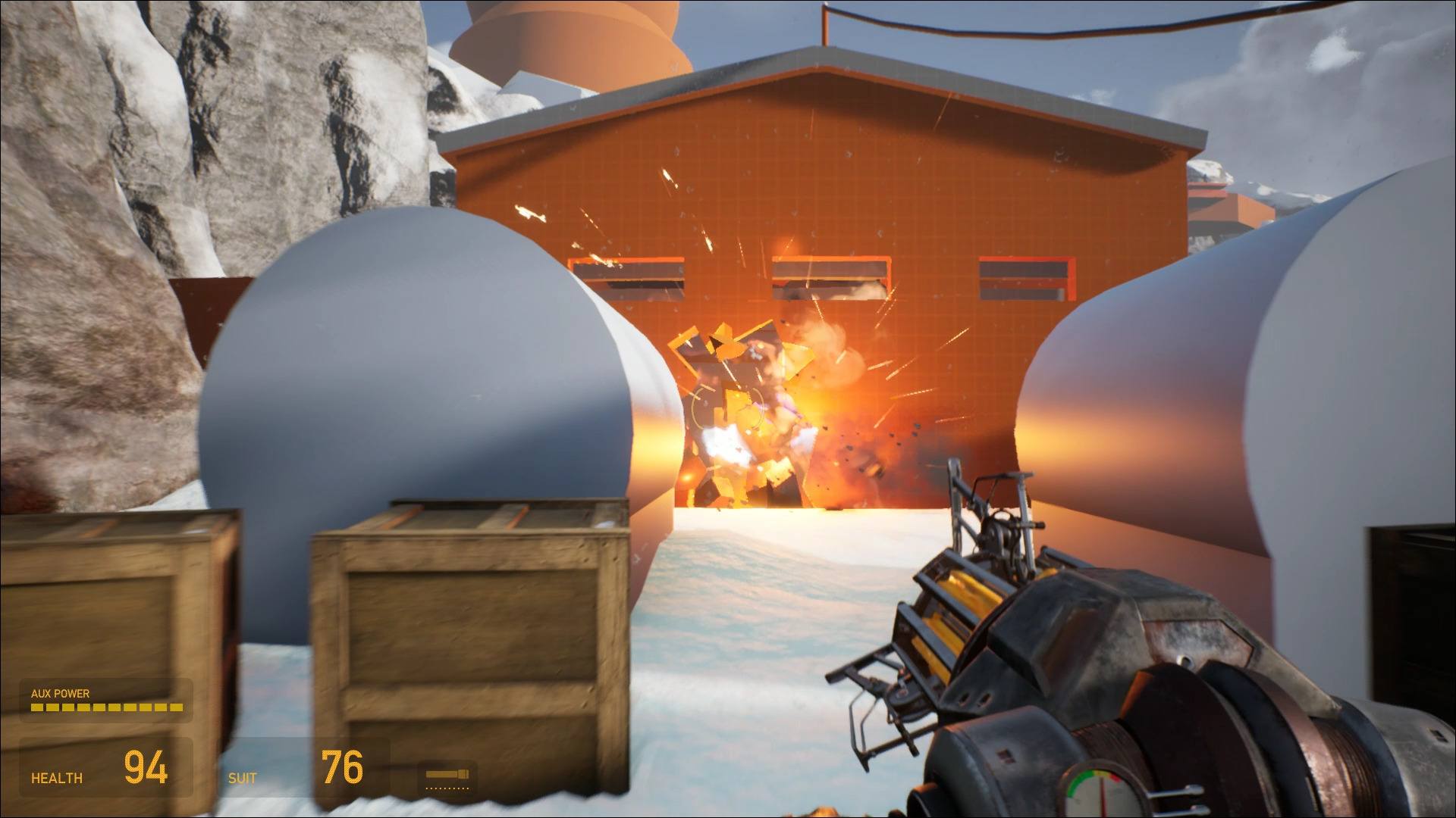 Project Borealis gameplay explosion screenshot