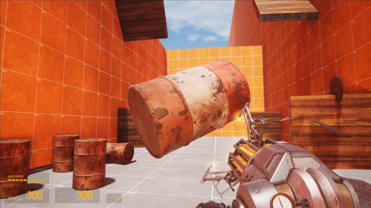 Project Borealis gravity gun public screenshot