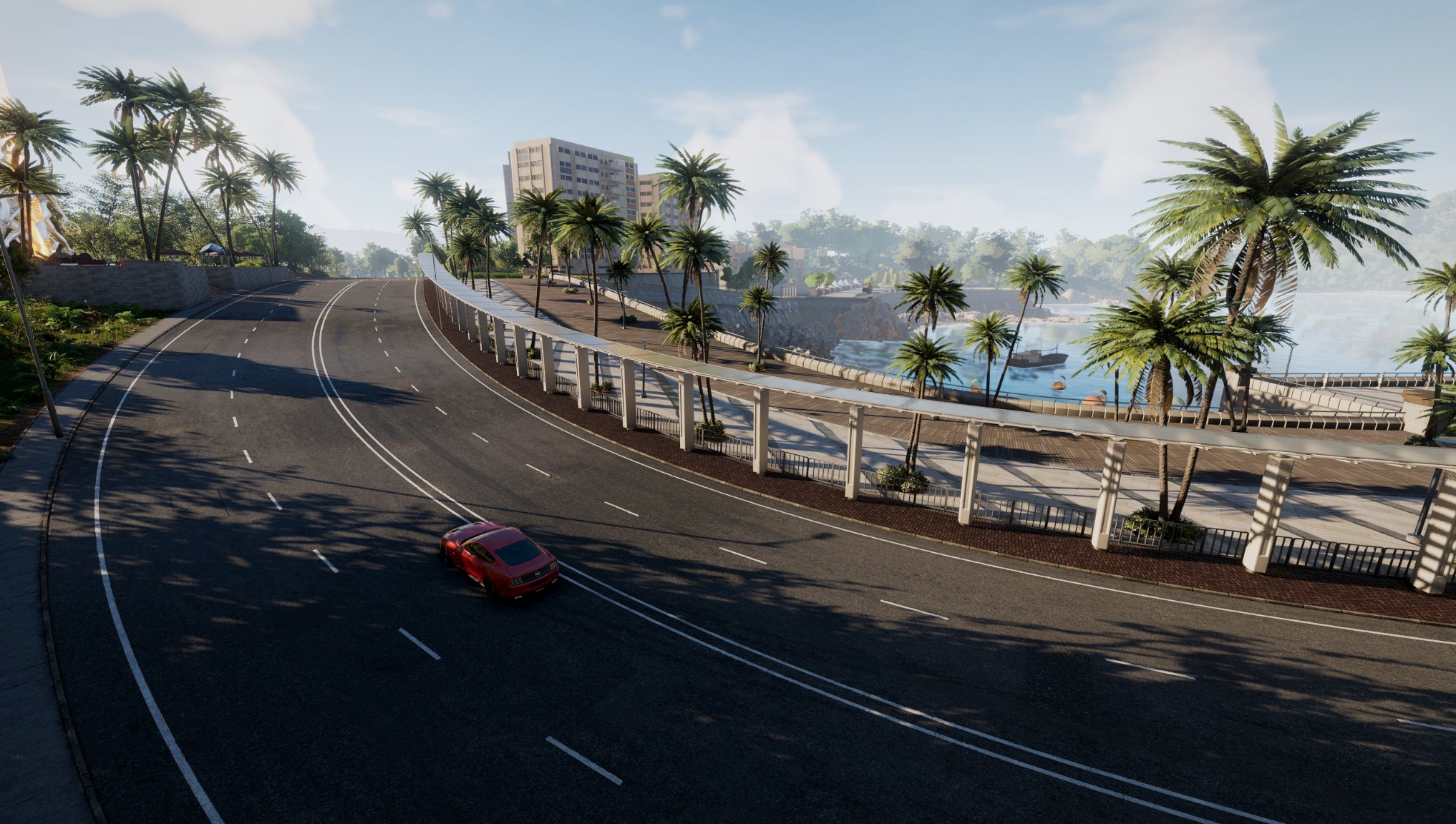Coastal road in Stanley